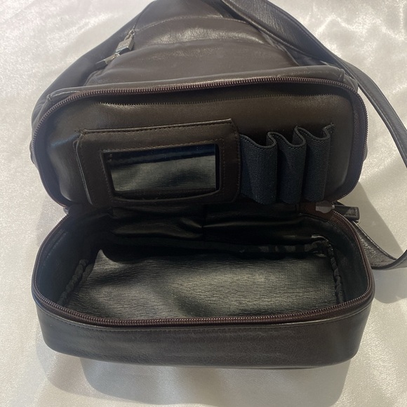 Perlina chocolate brown leather backpack - Picture 4 of 12